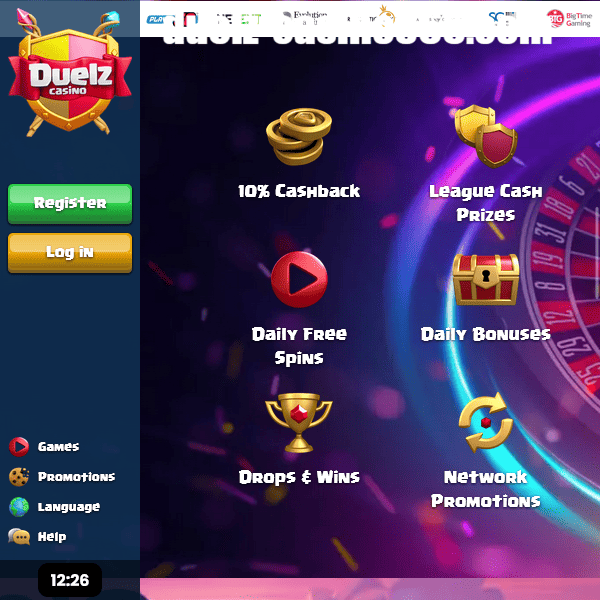 Duelz Casino promotions and features highlights
