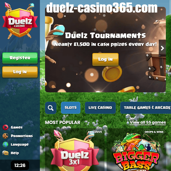 Duelz Casino tournaments banner